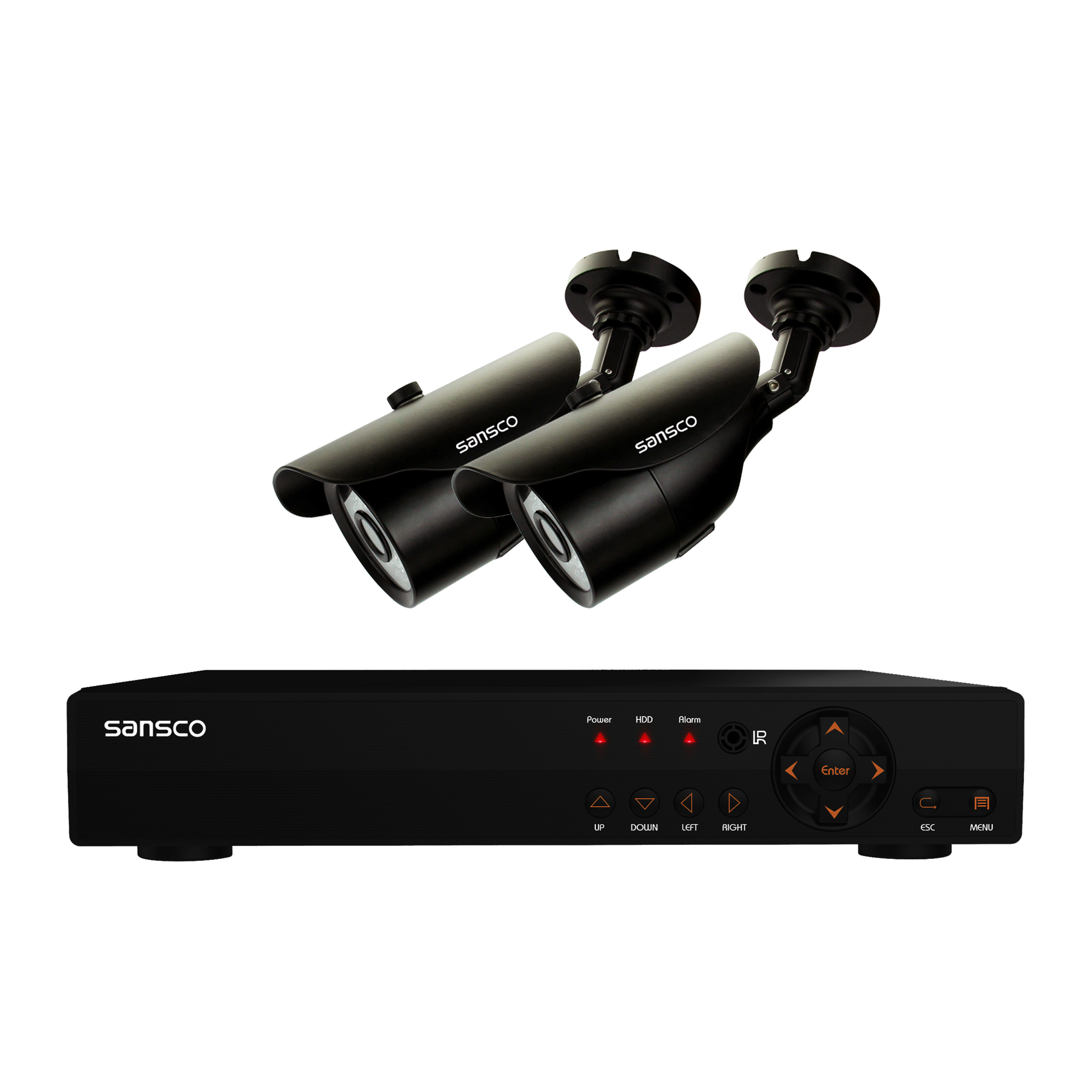 SANSCO 4CH 1080N DVR Recorder SMART CCTV System with 2x Super HD 1.3MP