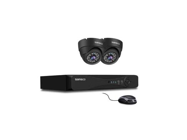 AHD - SANSCO 1080p CCTV Camera System with 2x 2MP Dome Cameras